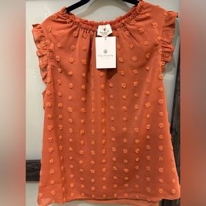 Brand new Chesnut colored Blouse from Betsey’s Boutique
